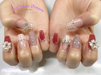 アン ジョーヌドラゴ/【自爪ネイル】千鳥ネイル
