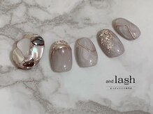 アンドラッシュ アンドネイル 本郷三丁目駅前店(and lash/and nail)/定額華やか