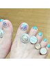 【フットネイル】フットバス付き☆親指アート
