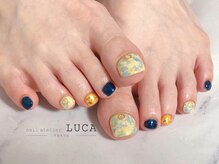 ネイルアトリエルカ(nail atelier LUCA)/W-187 シェラックマーブルネイル