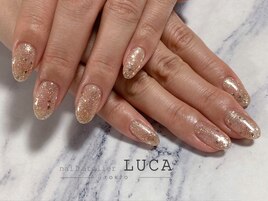 W-498 ゴールドラメホロネイル