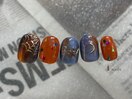 ミラーハロウィンネイル
