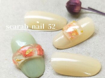 スカラべネイル52 春日部(Scarab Nail 52)/春夏*人気のアクアリウム☆