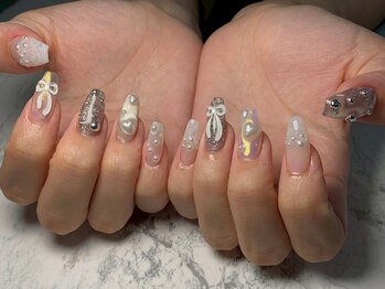 アズネイル 大宮(AZU NAIL)/リボンネイル