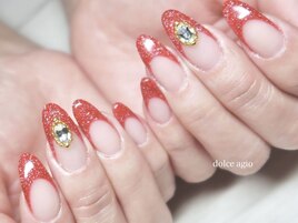 フラッシュラメでフレンチネイル