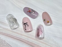 学割ワンポイントネイル