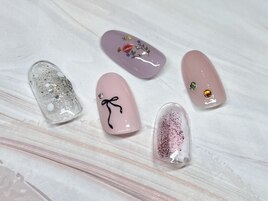 学割ワンポイントネイル