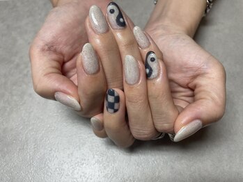 プラス デ ネイル(+ de nail)/ワンカラー+アート☆6,600円