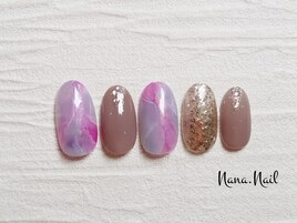 ストーン風ネイル