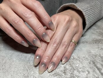 ヒミツキチ 恵比寿店(himitsukichi)/フラッシュグレーの逆グラデ