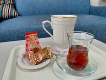 なぎさろん/好評な飲み物とお菓子のサービス