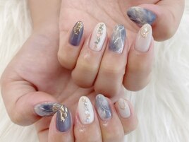 大理石ニュアンスネイル¥8800