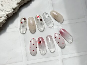 シエル バイ アンテリジャン(Ciel By Antellijan)/キラキラシンプルネイル