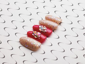 アデリー(ADELIAE)/【単色カラー】+ストーンアート