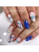 ネイルサロン クール(Nailsalon Coeur)/タイダイネイル