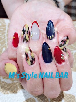 エムズスタイル ネイルバー(M's Style NAIL BAR)/スカルプ★ミディアム★付け放題