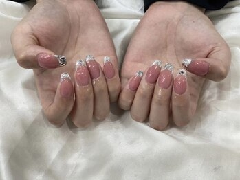 インミニネイルサロン 上野御徒町(INMENE)/ガラスフレンチネイル♪