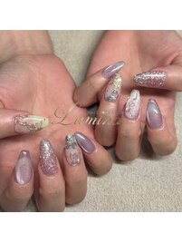 紫陽花ネイル