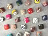 【フット】親指シンプルアート6,300→6,100