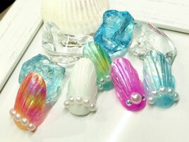 人魚の鱗ネイル☆1本780円本八幡