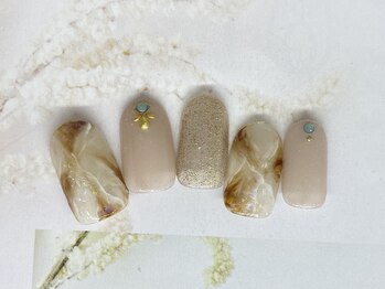 モモネイル(MOMO nail)/マーブルネイル