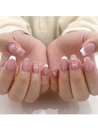 【jr nailist】リボンネイル