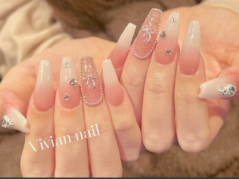 ヴィヴィアン(Vivian)の写真/パラジェル・フィルインチップ長さだし持ち込み専門店☆ 華やかな指先にするならチップがオススメ！