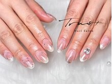 トラストネイル 佐野店(TRUST Nail)/ワンホンちぐはぐネイル