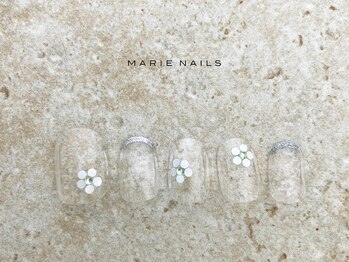 マリー ネイルズ いわきラトブ店(MARIE NAILS)/新規定額5,500円 クリア 0122a