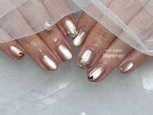 シマー(Shimmer)/バレンタインネイル