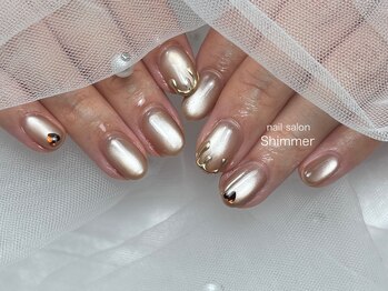 シマー(Shimmer)/バレンタインネイル