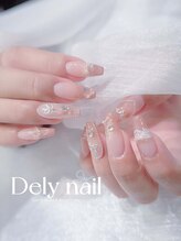 デリーネイル(Dely_nail)/純白レースのお嬢様ネイル
