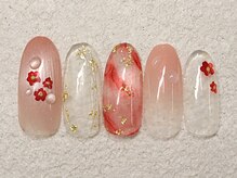 リノ ネイル(Rino nail)/4月の新作804n2梅