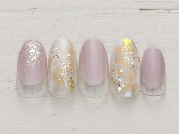 ネイルミックス 水戸店(Nail Mix)/ホイル×塗りかけ　4990円