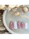 natural ホログラネイル