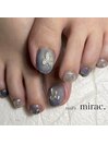 リボンフットネイル