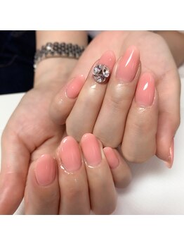 アイリッシュネイル 久屋大通店(Irish Nail)/ワンカラービジュー盛り