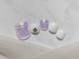 ダブルオーロラフットネイル