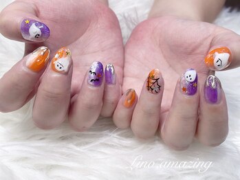 リノ アメージング(Lino.amazing)/ハロウィンネイル