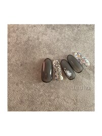 キラキラ×縁取り