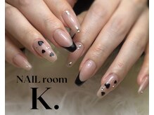ケードット(K.)/シンプル黒フレンチ大人デザイン
