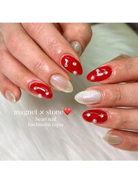 ミニーちゃん風ネイル