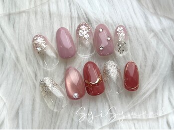 ネイルアンドアイラッシュ シシュ なんば本店(nail&eyelash SyiSyu)/マンスリーネイル