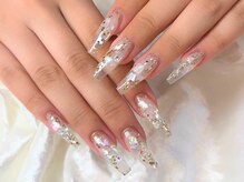 ネイルズイブ マーチ 天満店(nails ibu MARCH)の雰囲気（キラめくシェルで上品華やかなネイルに♪）