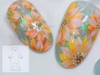 ひまわりネイル