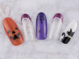 かぼちゃフレンチネイル