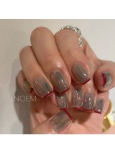 ノエム ネイルサロン(NOEM)/オーロラ×ラインフレンチ