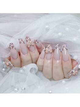 #デザインフレンチ#3Dネイル