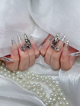 エン(EN)の写真/当店人気No.1【チップ長さだし】持ち込みデザイン♪ストーン・パーツつけ放題★わがままを叶える！