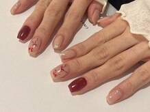 ネイルマムジジ(nailmum jiji)/リボン ジェルネイル 持ち込み